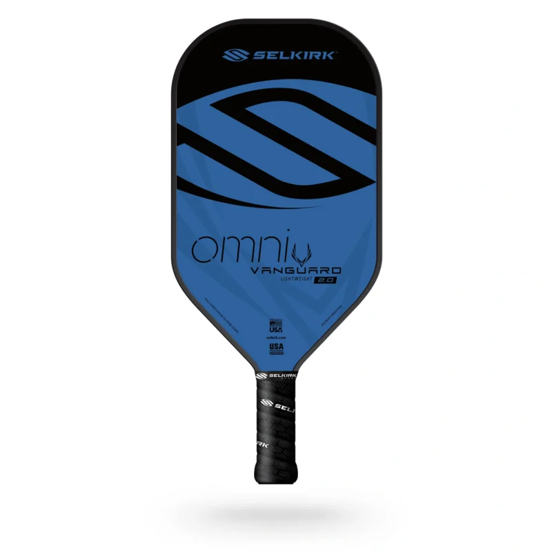 Selkirk Vanguard 2.0 Series Hybrid Omni Lightweight Blue Paddle per pickleball