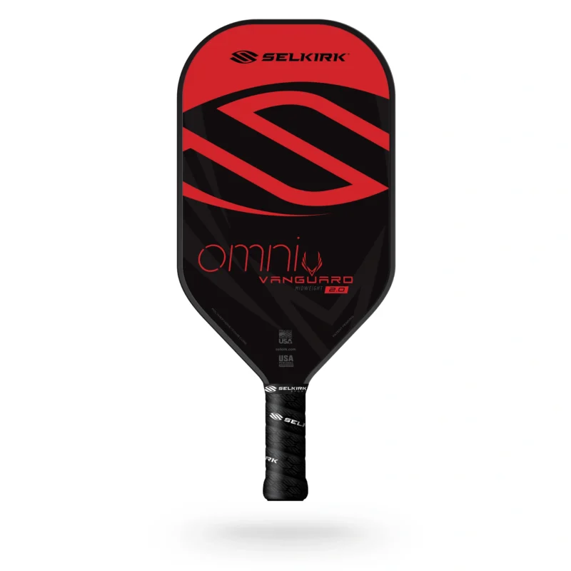 Selkirk Vanguard 2.0 Series Hybrid Omni Midweight Red Pickleball Paddle