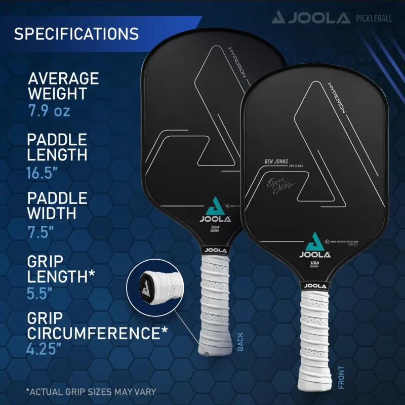Joola Ben Johns Hyperion CFS 16 Swift Paddle per pickleball
