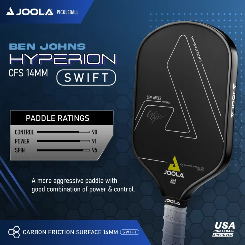 Joola Ben Johns Hyperion CFS 14 Swift Pickleball Paddle