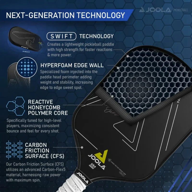Joola Ben Johns Hyperion CFS 14 Swift Pickleball Paddle