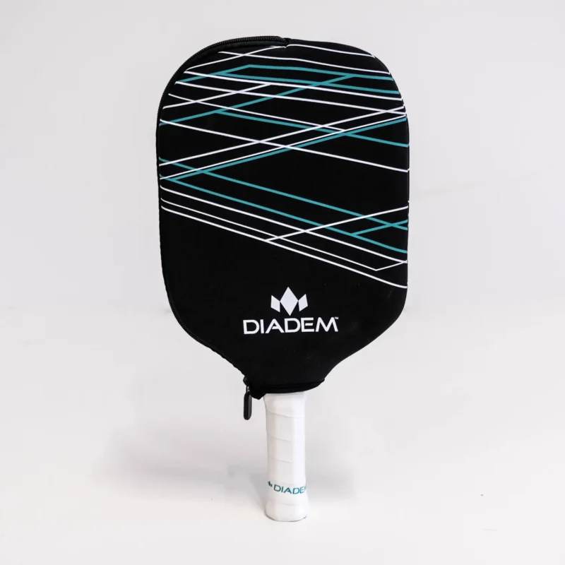 DIADEM Couverture de paddle pickleball - noir avec lignes