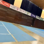 Pickleball court using PickleRoll on sealed concrete