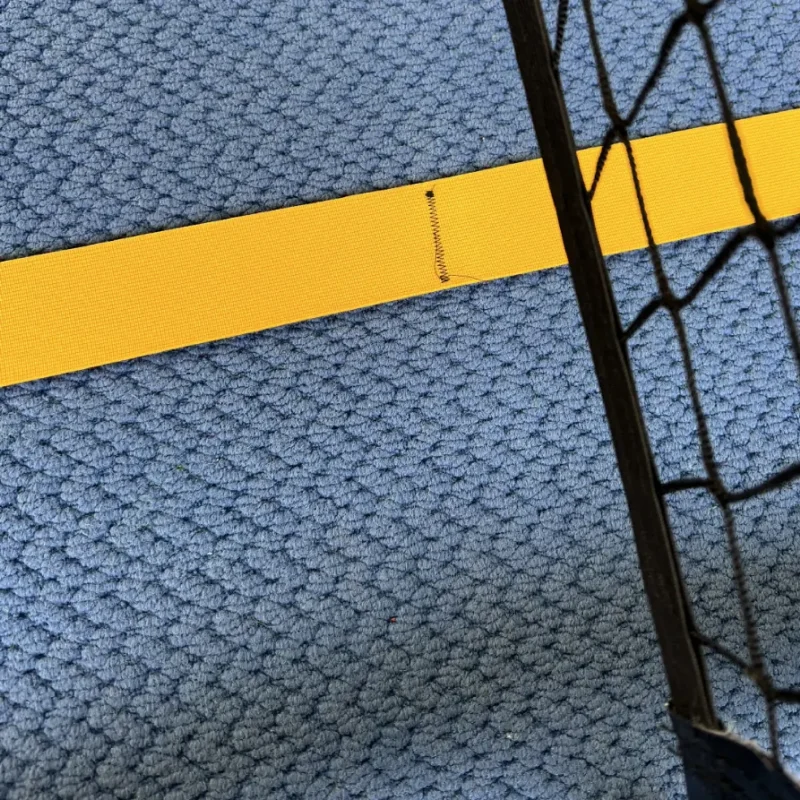 Segnaletica del campo da pickleball per l'intero campo in giallo