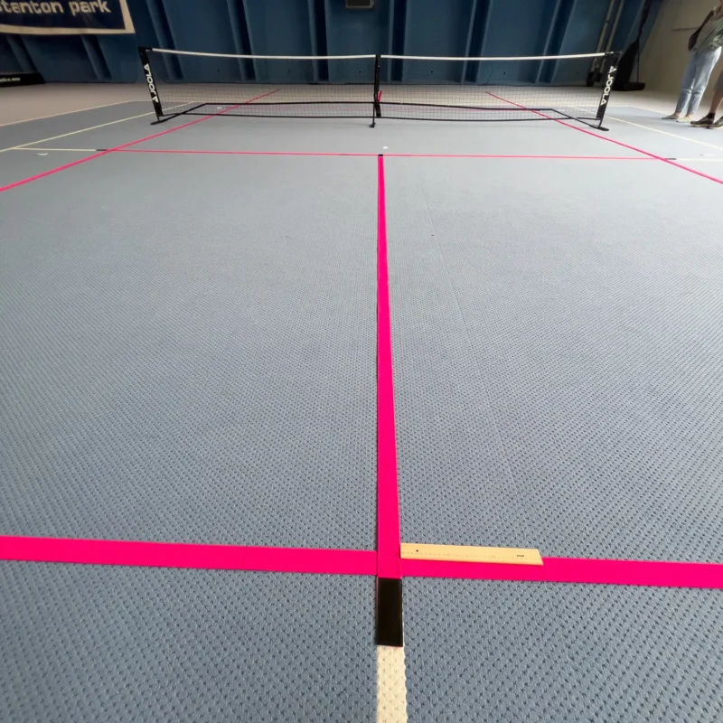 Segnapunti per l'intero campo da pickleball in rosa