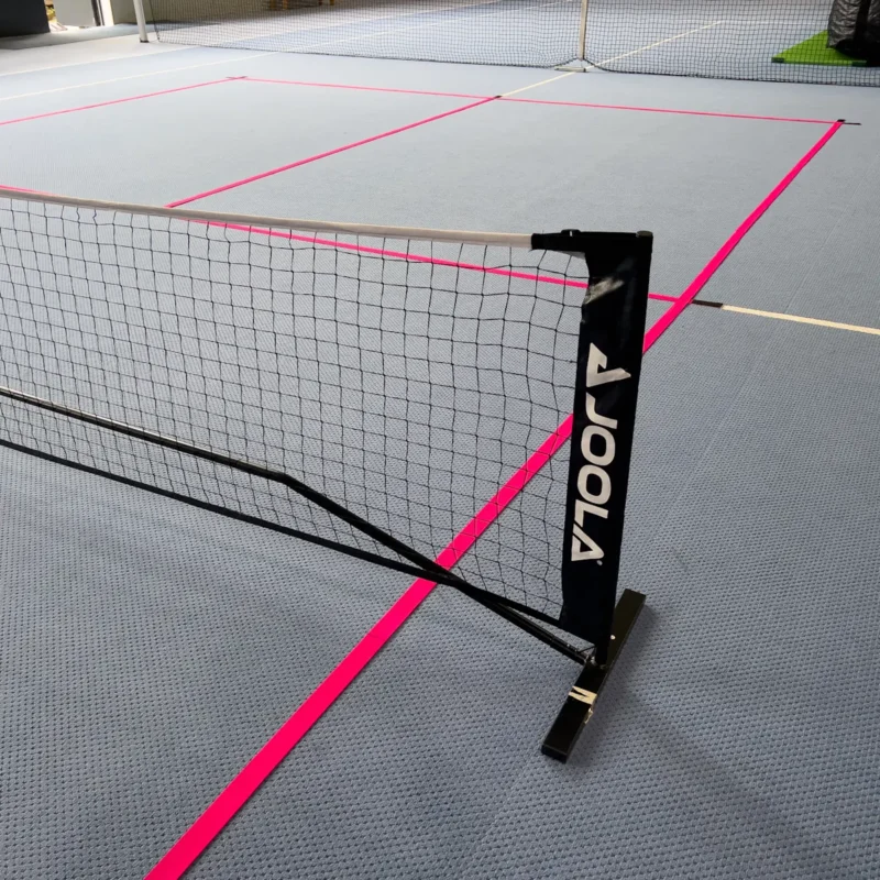 Segnapunti per l'intero campo da pickleball in rosa