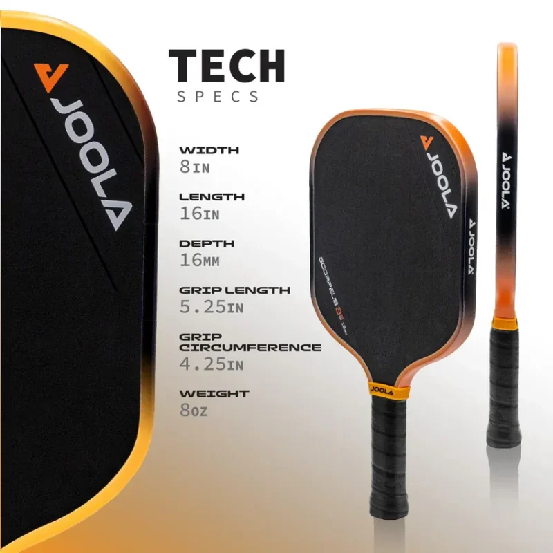 Racchetta Joola Collin Johns Scorpeus 3S 16mm Pickleball Paddle