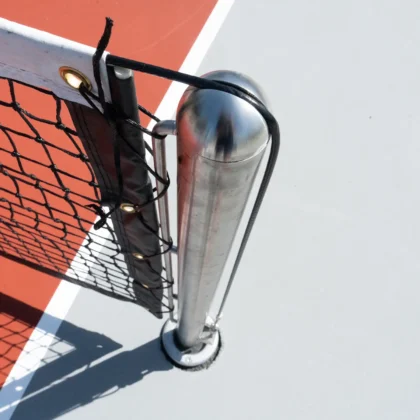 Pro Pickleball Netzpfosten rostfrei, von oben