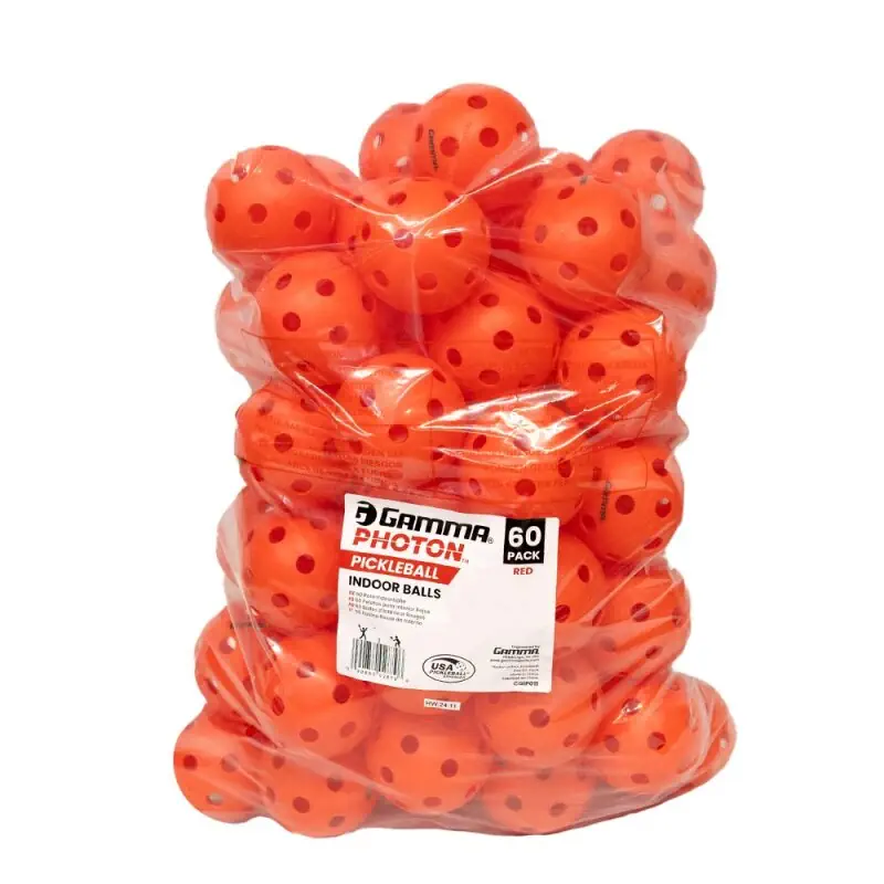 Gamma Photon Indoor Ball rot 60er Pack