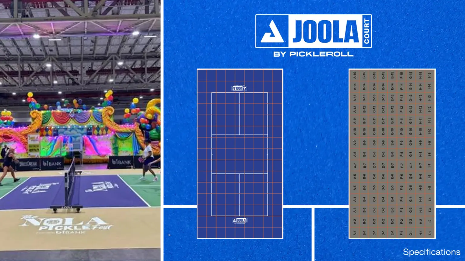 Campo da Pickleball JOOLA Campo mobile PickleRoll